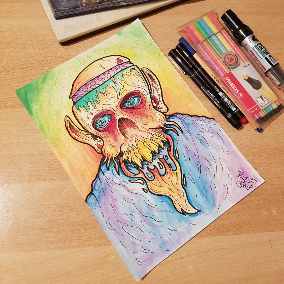 nikolas83gianni's tweet photo. #art #artist #ilustrator #ilustration #digitalartist #traditionalart #designer #colorlife #colorfull #skull #monster #heart #sketchbook #nikolass #nikolass83 #nikolass83gianni #deviantart #penup #waterbrush #waterbrushpen #watercolor #unipin #pelikan #pilotmarker #srbija #serbia https://t.co/eg4zgqle92