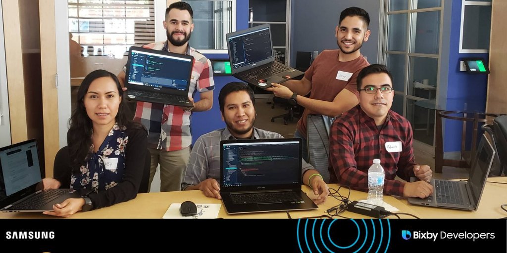 samsung_dev's tweet photo. Check out these #VoiceFirst pioneers making #Bixby Magic 🌟 at one of our #BixbyDeveloperSessions!
Started in SF and today we were in LA. Check out NY next week. You will love it! https://t.co/D1z0YOGCYH
#BeASamsungDev #Samsung #BixbyDevelopers #VoiceBot #AI https://t.co/CeuYvXE31M