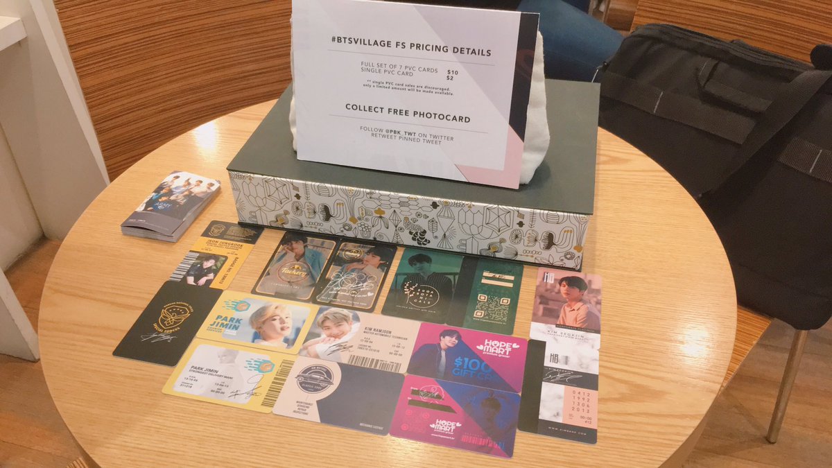 PBK_twt's tweet photo. We're here at Oma Spoon in Somerset 313 for the #6YEARSWBTS cafe :DD!! Come by and collect your #BTSVillage sets and to say hi OWO https://t.co/735kyCDdMn