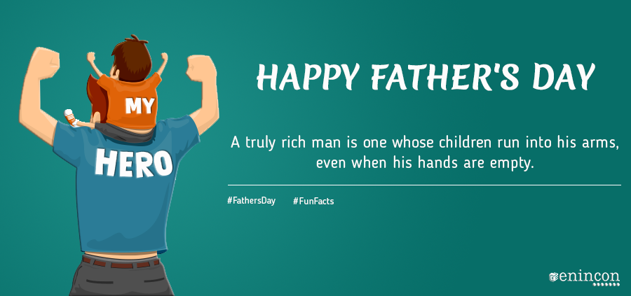 enincon's tweet photo. Happy Father's Day
A truly rich man is one whose children run into his arms,
even when his hands are empty. #FathersDay #FunFacts https://t.co/Av4qJIabkp