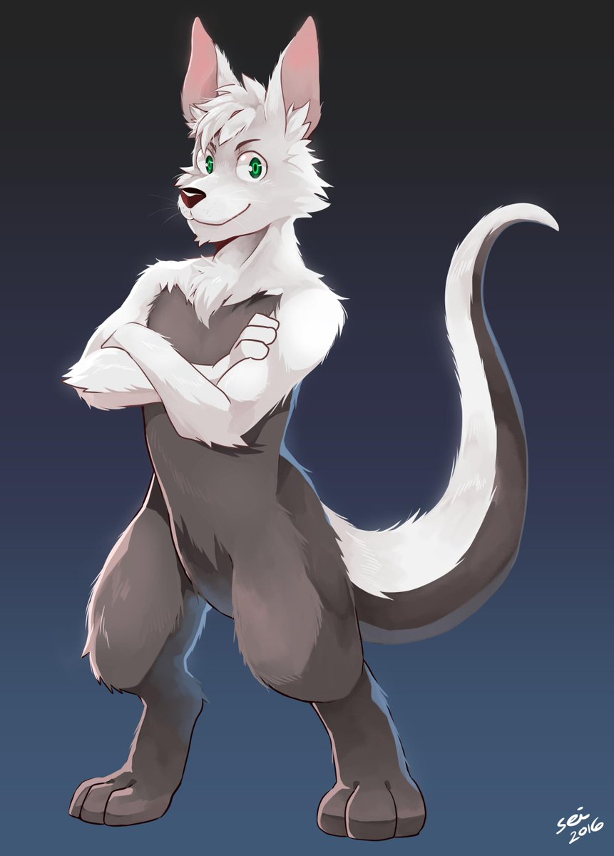 Zaskyl's tweet photo. Fursona thread~!

Decided to make a fursona thread that will give you guys some information about my fursona.

His name is Zaskyl. He's a kangaroo. Attached are some pictures of him. https://t.co/ustNeu5M3D