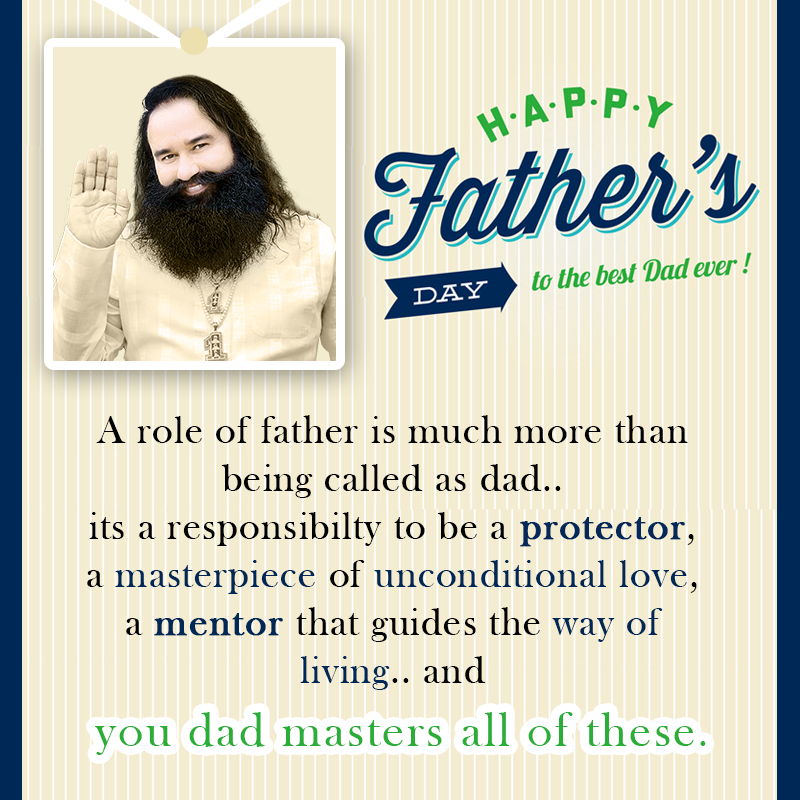 insanshobha's tweet photo. Happy Father's Day to the Best Father Saint Dr. @Gurmeetramrahim Singh Ji Insan. https://t.co/B8kKK4jUpo
