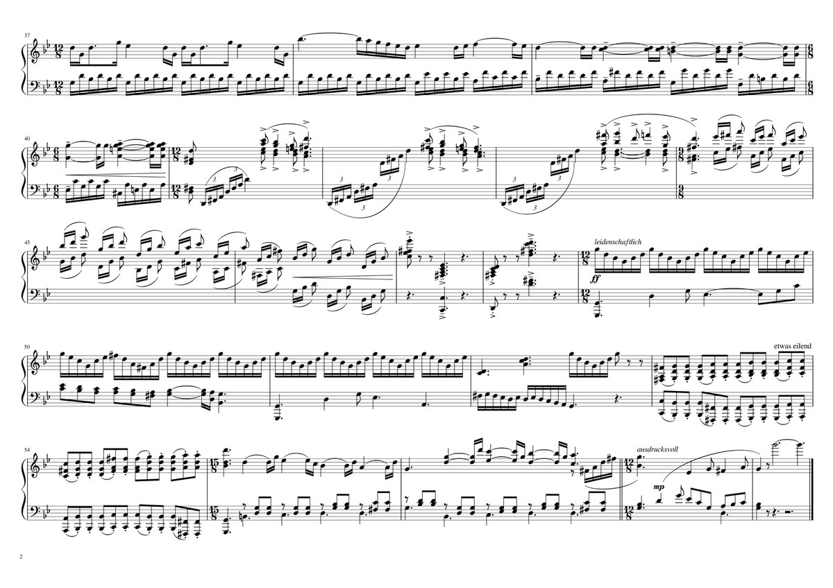 Tanato っ さかさま少女のためのピアノソナタ 後半部分 Musescore T Co Fxgonxh6qp で作成 さかさま少女のためのピアノソナタ