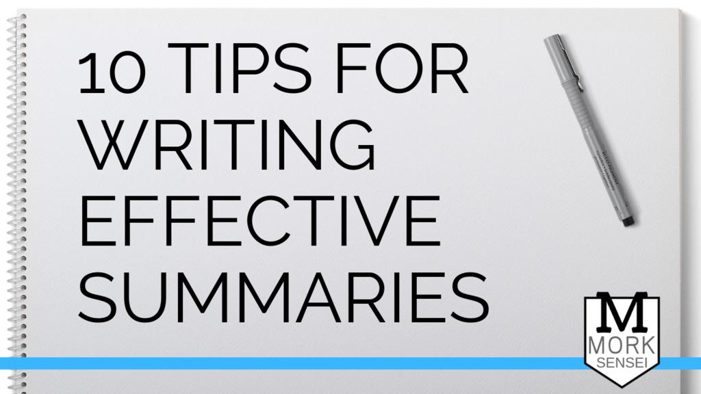 morksensei's tweet image. 10 Tips for Writing Effective English Summaries bit.ly/2Xiwhbe