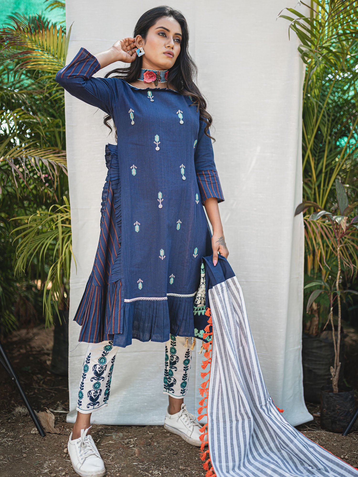 Comfort Simple Khadi cotton kurti for women at Rs.222/Set in surat offer by  SareesEKart