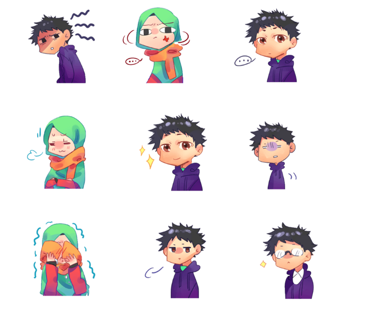 MuslimManga's tweet photo. Muslim Manga Mascots Aya and Sura stickers via line store.
https://t.co/LPMArqcGhh
#line #messaging #app #stickers #stamps #japan #Muslimcharacter #comic #webtoon #webcomic #スタンプ #ライン https://t.co/sgxOnSZh8P
