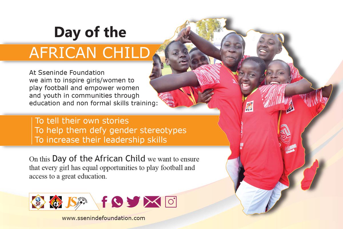 SsenindeFound's tweet photo. On this Day of the African Child we want to ensure that every girl has equal opportunities to play football and access to a great education.@jeansseninde @kayangella @USPAmedia 
#CreatingforWomen
#EducationAndFootball
#ItsTime https://t.co/kEQfsHyp4d