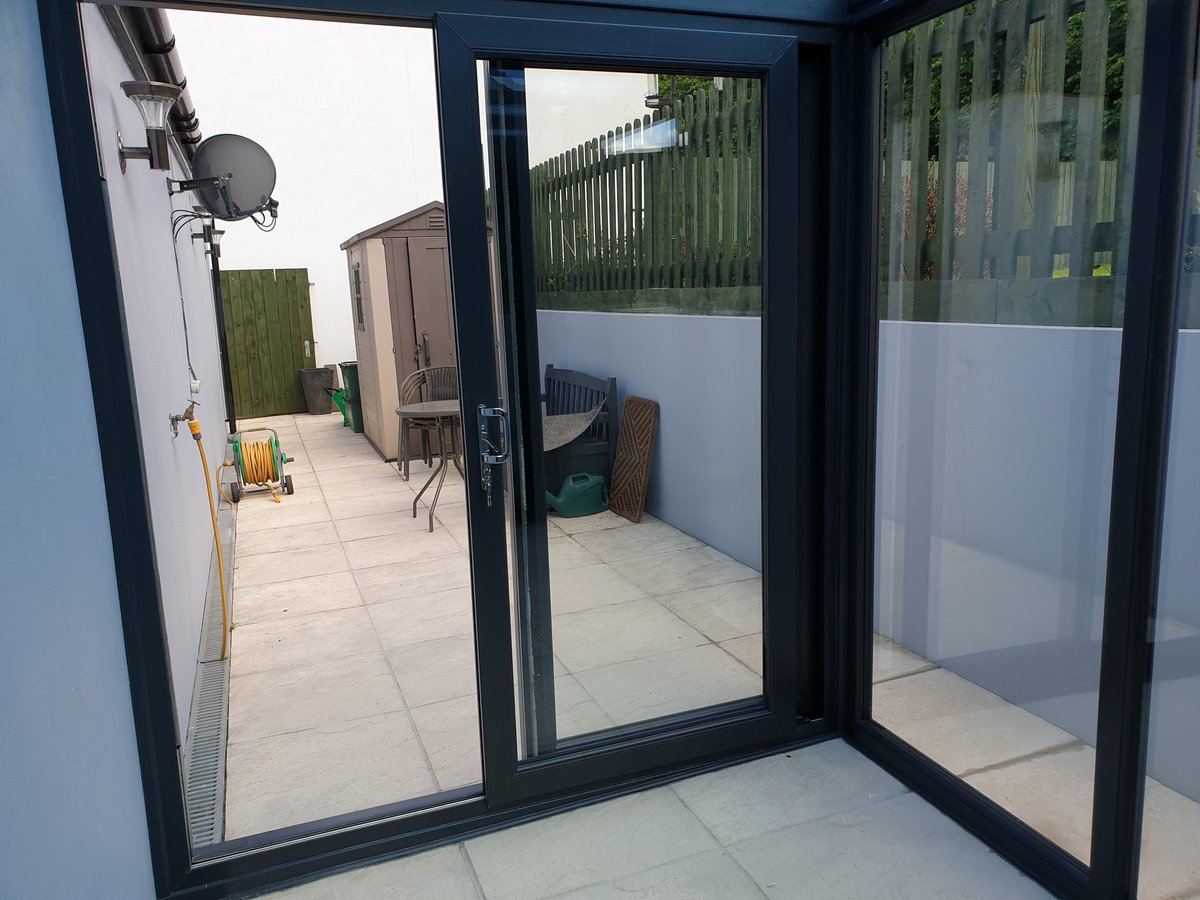 This is a fine example of a fixed veranda. It's a simplicity 6 with upvc doors.