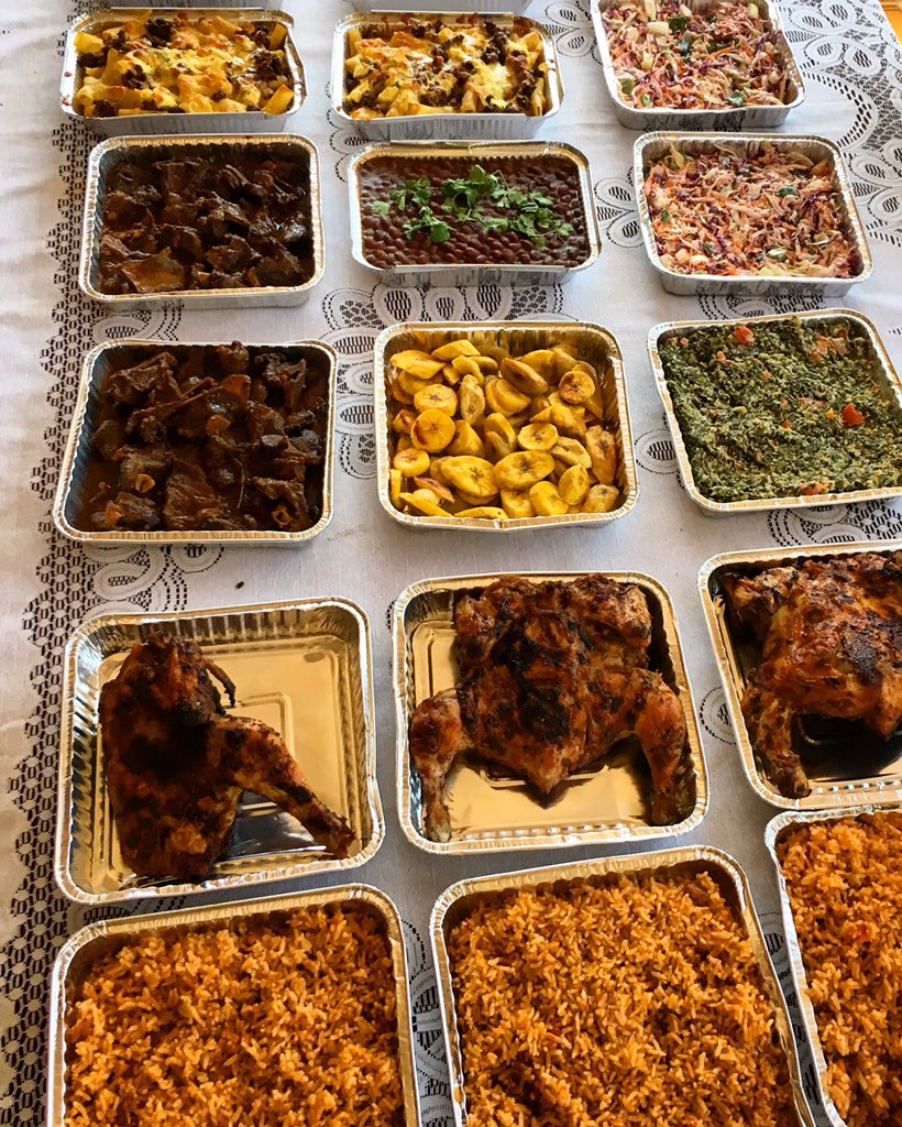 sandwichshopLL's tweet photo. Sometimes you just want a massive load of food that reminds you of home βοΈ π‘ #jollofrice #periperichicken #plantain #currybeans #slaw #lamb #pasta #peanutgreens #nsima happy Sunday funday people remember to smile today π inbox email or whatsapp contacts for menus https://t.co/IyhPLFKDhT