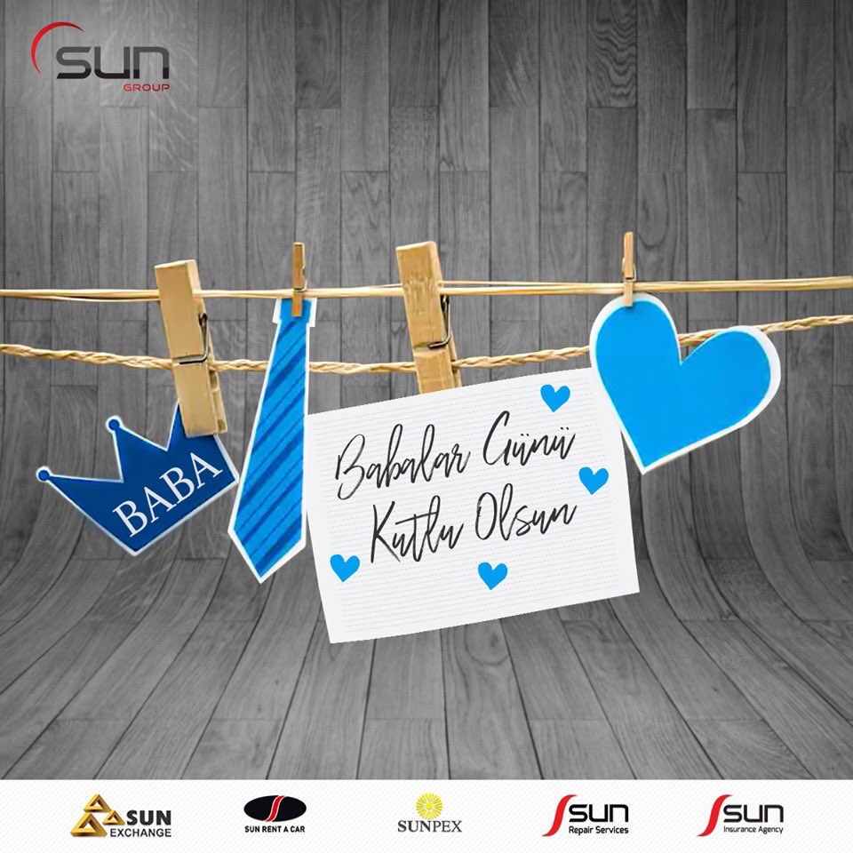 SunRentACar_Cyp's tweet photo. Babalar Gününüz Kutlu Olsun
Sun Group Ailesi
#Baba #BabalarGünü #babalargunu #babalargunukutluolsun #Babalargünükutluolsun #SunGroup #SunExchange #SunRentaCar #SunpexTrading #SunInsurance #SunRepairServices https://t.co/8IUa7EnDqR