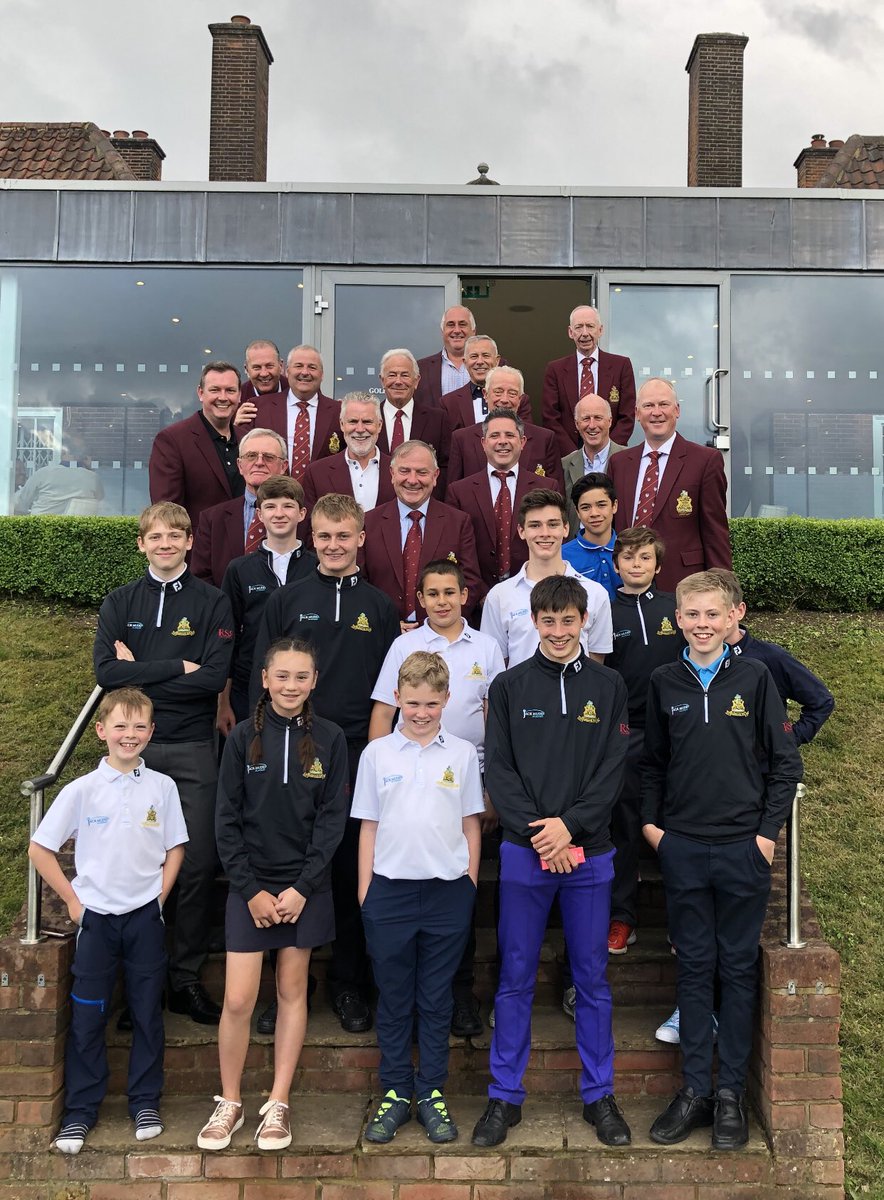 knebworthgolf's tweet photo. Great to see past captains out playing with juniors today. Everybody had a great time. Past captains were very impressed with the juniors etiquette and play. https://t.co/G7lxWrikwq