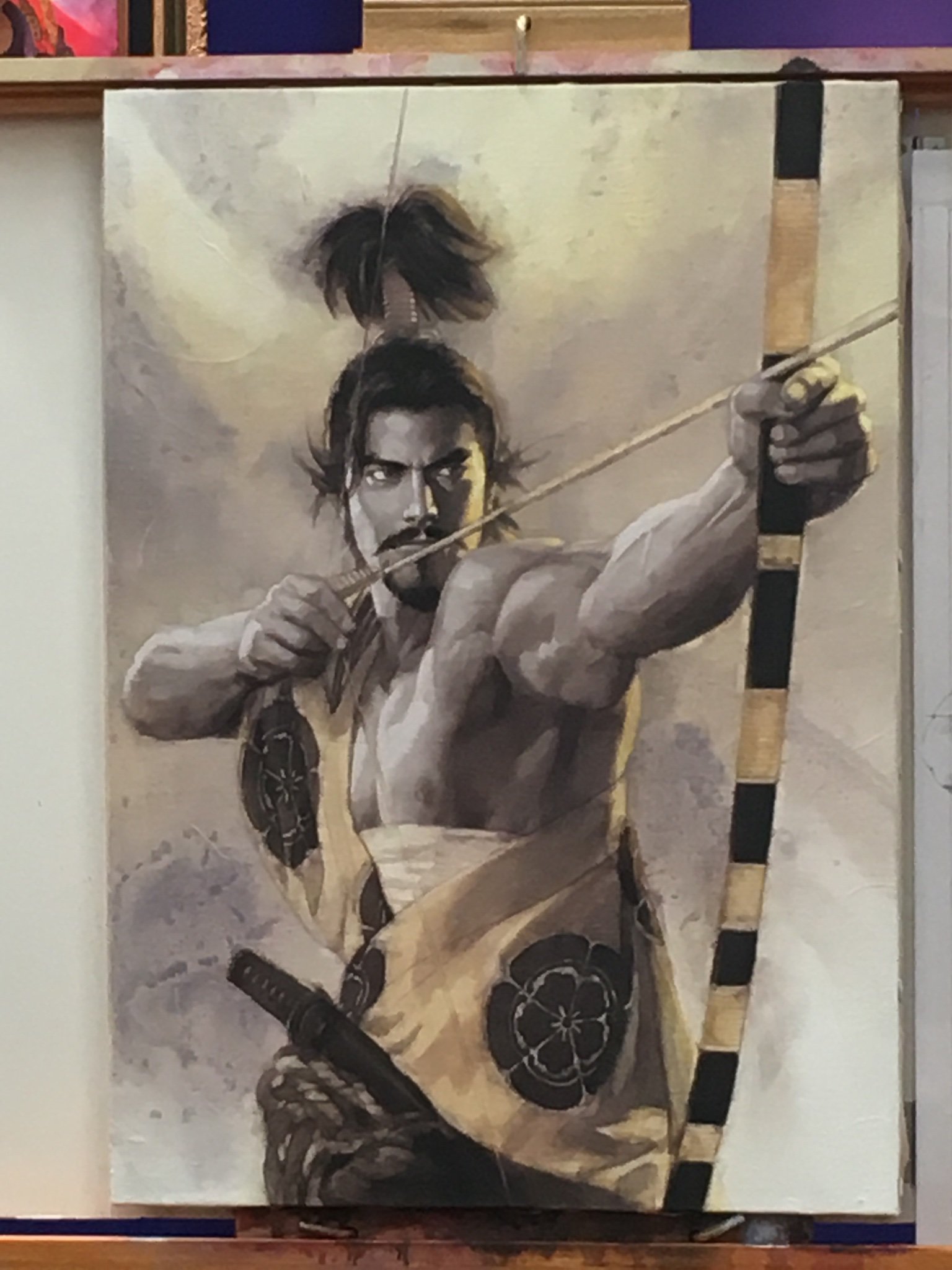 直筆サイン 長野剛 イラストレーター 信長の野望