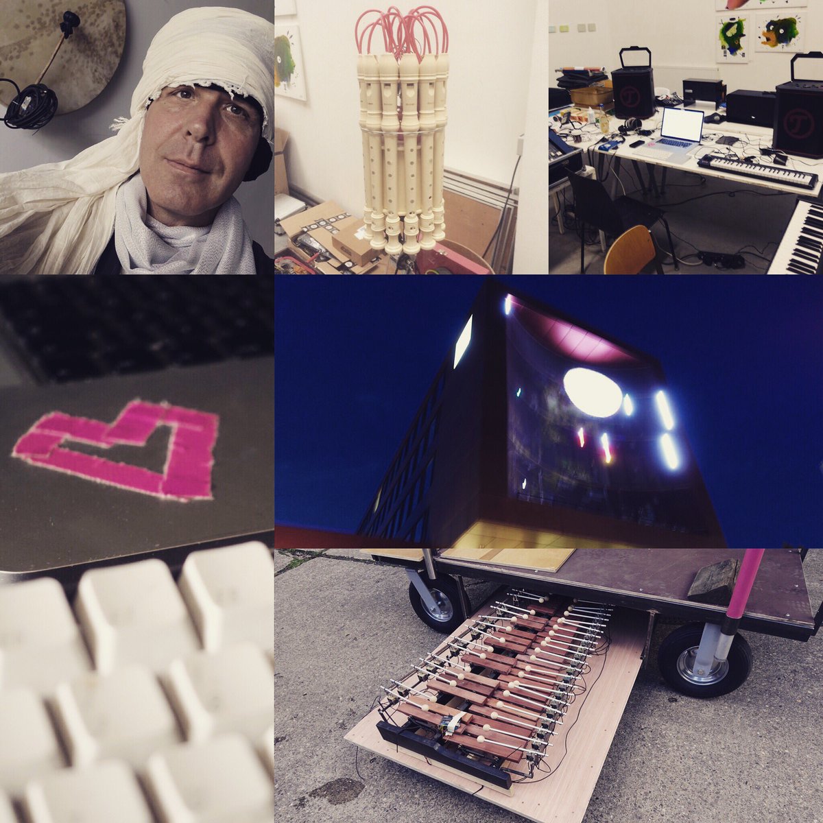 ThiesMynther's tweet photo. #moondogging day -5, task 3: "Do your thing!
Be fancy-free to call the tune you sing" #performanceart #thevikingof6thavenue #mechatronics #newmusicalinstrument @flurstuecke_festival @theaterimpumpenhaus #tobiaseuler #fondsdarstellendekuenste #musicalrobot #moondogging https://t.co/G70UnmIh9a