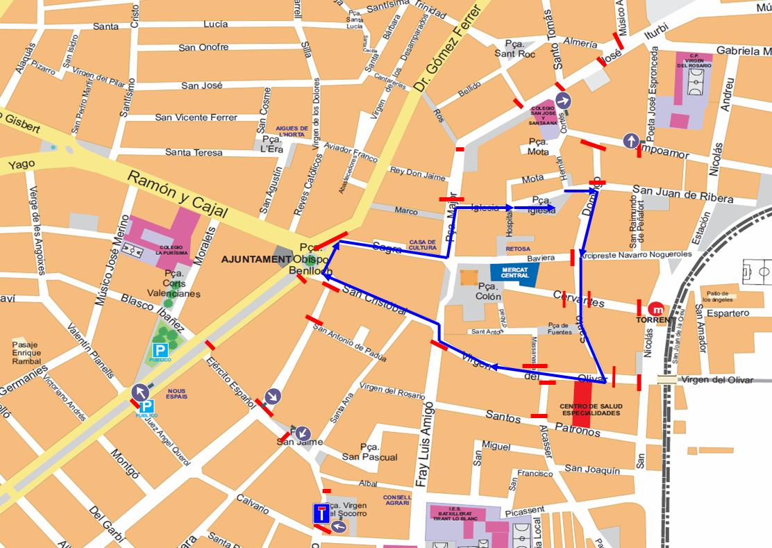 Bon dia! Vos informem dels talls de carrer per a HUI diumenge, 16 de juny.
🚧 Festivitat del Sagrat cor de Jesús: c/ Sant Domènec, c/ Mare de Déu de l’Olivar, c/ sant Cristòfol, plaça Bisbe Benlloch, c/ Sagra, plaça Major, c/ l’ Església.
⏰ Des de les 18.00 h fins a les 23.00 h