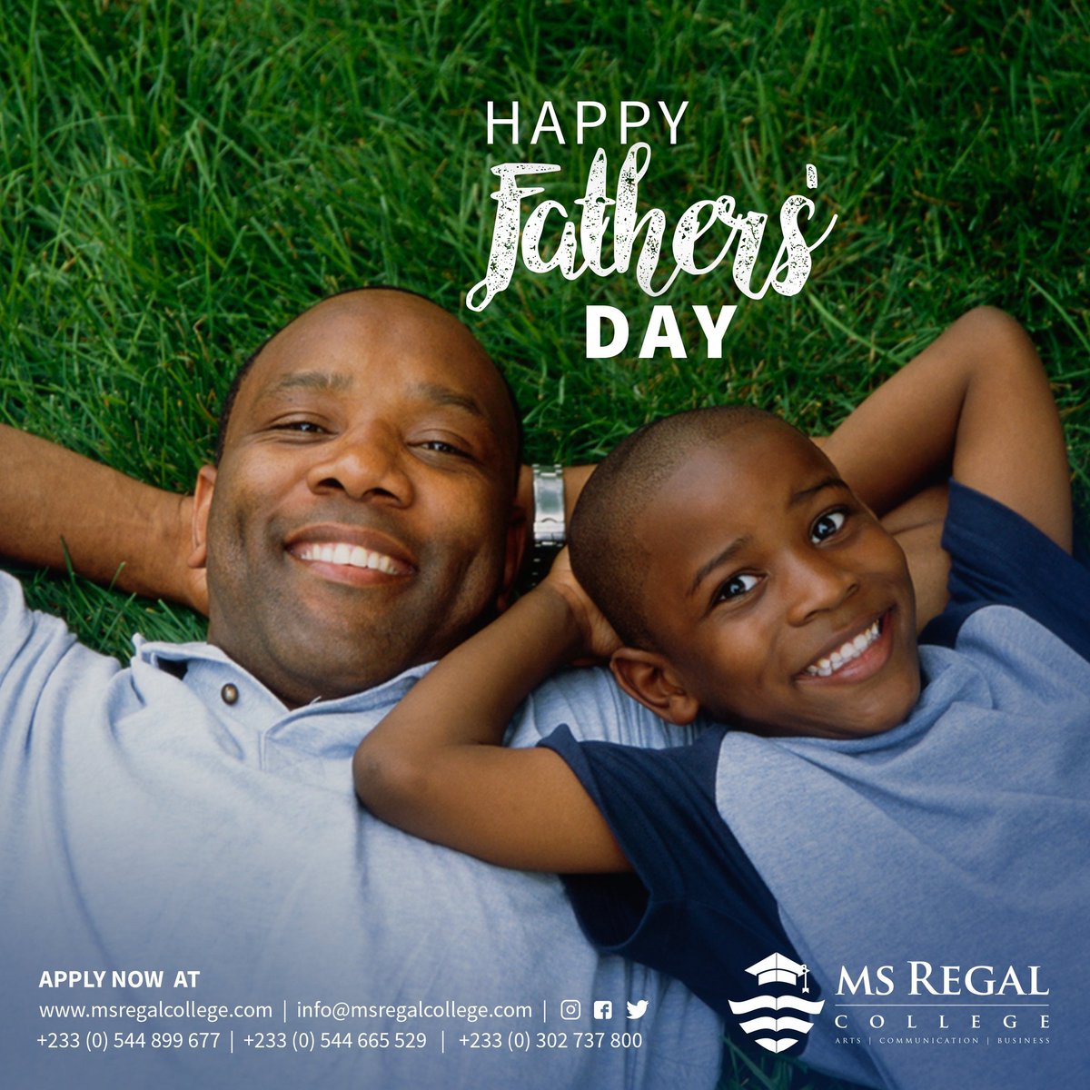 MSRegalColl's tweet photo. ‘’A father is neither an anchor to hold us back nor a sail to take us there, but a guiding light whose love shows us the way.’’

Happy fathers’ day to all dads! We appreciate your love.

#FathersDay #fatherslove #fathers #bearoyal #msregal #college https://t.co/LgIiTaWJVo