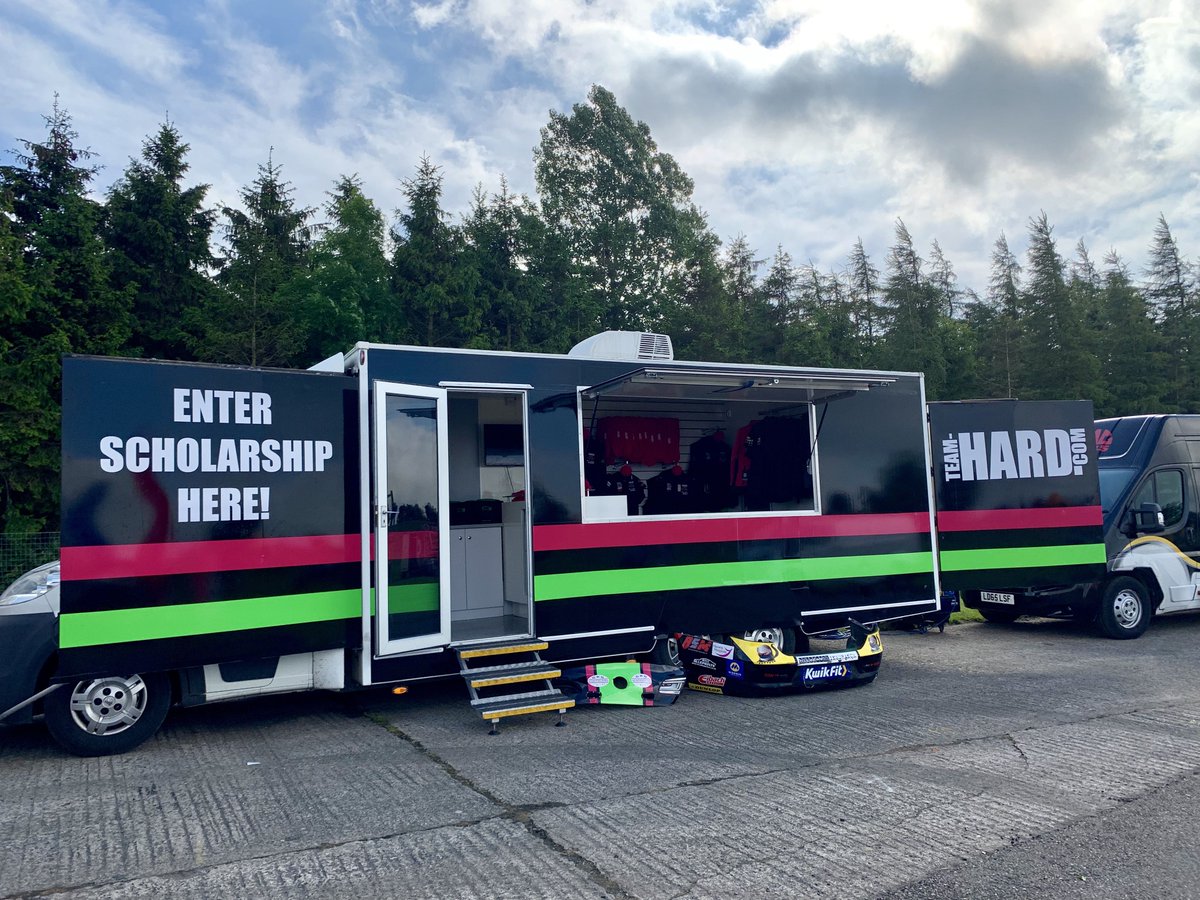 TeamHardRacing's tweet photo. Visiting Croft circuit today? 

Come and visit us over behind turn one to get all your Team HARD. merchandise! 

We are offering a FREE pink bobble hate with every spend of £25 or more. We even have some signed Bobby T bodywork from yesterday’s qualifying session. 

#TeamHARD https://t.co/w3TKkht9rz