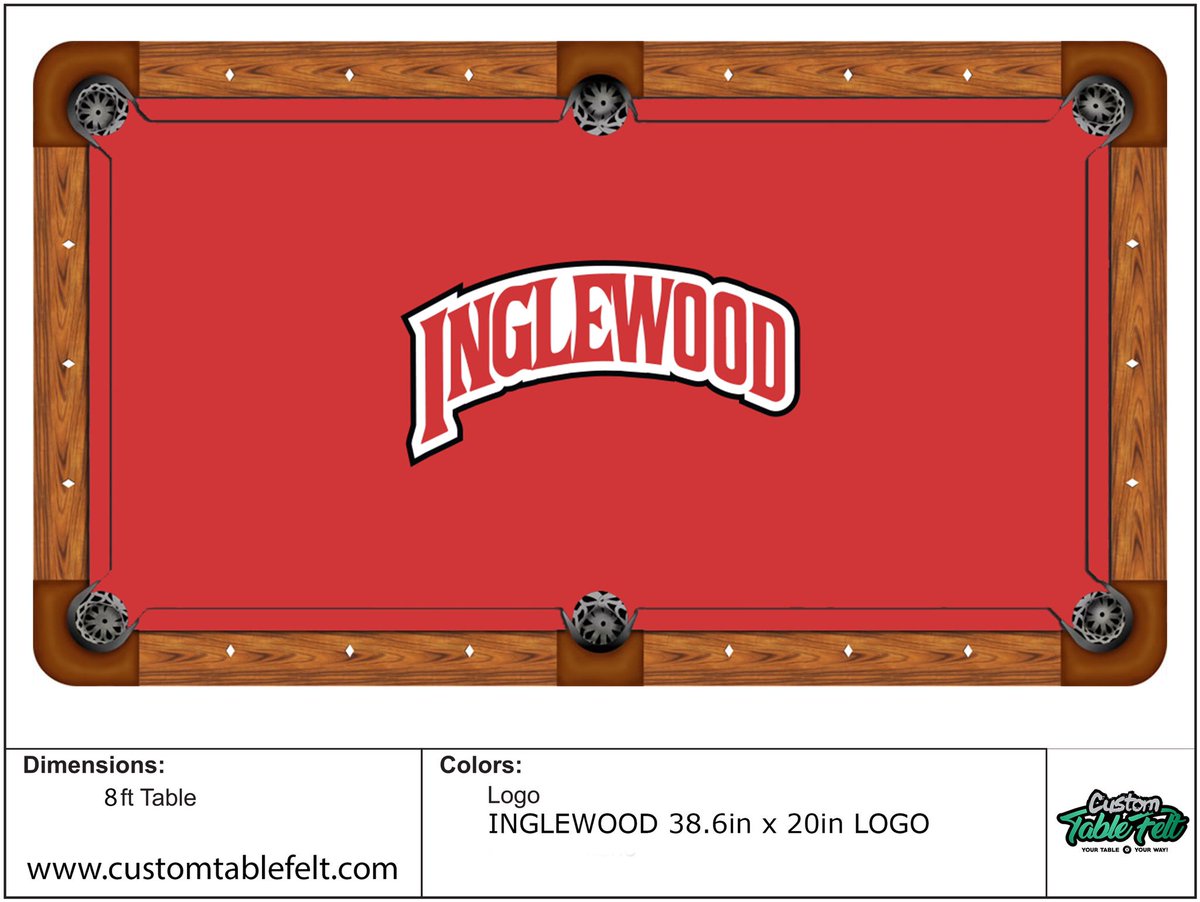 customtablefelt's tweet image. Cool design for a clothing company in LA.  #pooltable #nipsyhustle
