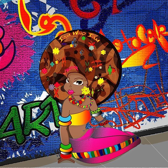 #vectorArt #FotoCafe #foto813 #doddle #tampa #froLife #naptural #goofingaround😜 #graffitiart #blackgirlmagic #curlygirl  A little vector art practice for class.  Why not post up some Afrocentric beauty!  #youareloved  Always showing our naptural journey/Afro loving queens th…