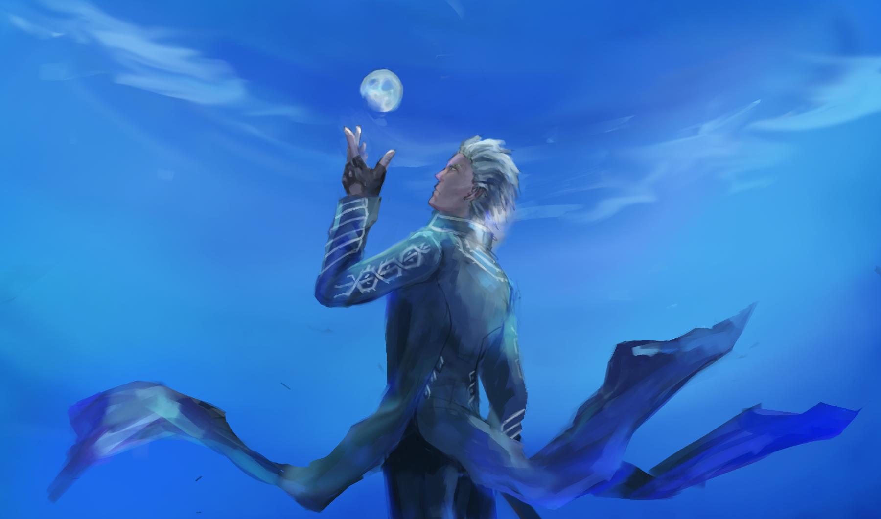 vergil (devil may cry and 1 more) drawn by kdash