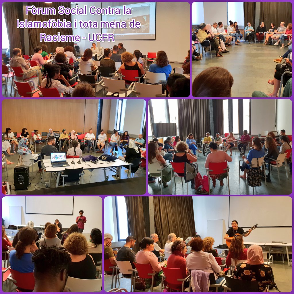 UCFRcat's tweet photo. Volem agrair a totes les persones que han participat i han fet possible la quarta edició del Fòrum Social contra la Islamofòbia i tota mena de racisme. 
#StopIslamofòbia #ProuRacisme #FSI2019 https://t.co/FwAnRtwucJ