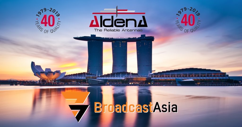 AldenaBroadcast's tweet image. #BroadcastAsia is coming up! Join us in Singapore from 18-20 June 2019 at Suntec Level4 Booth 4E2-06. On display will be our latest range of #antennas, along with the powerful #EMLab Software

#aldena #fm #radio #digitaltv #digitaltv #broadcast @BroadcastAsia