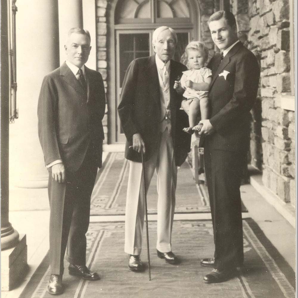 Image of John D. Rockefeller, Sr. and his son John D. Rockefeller