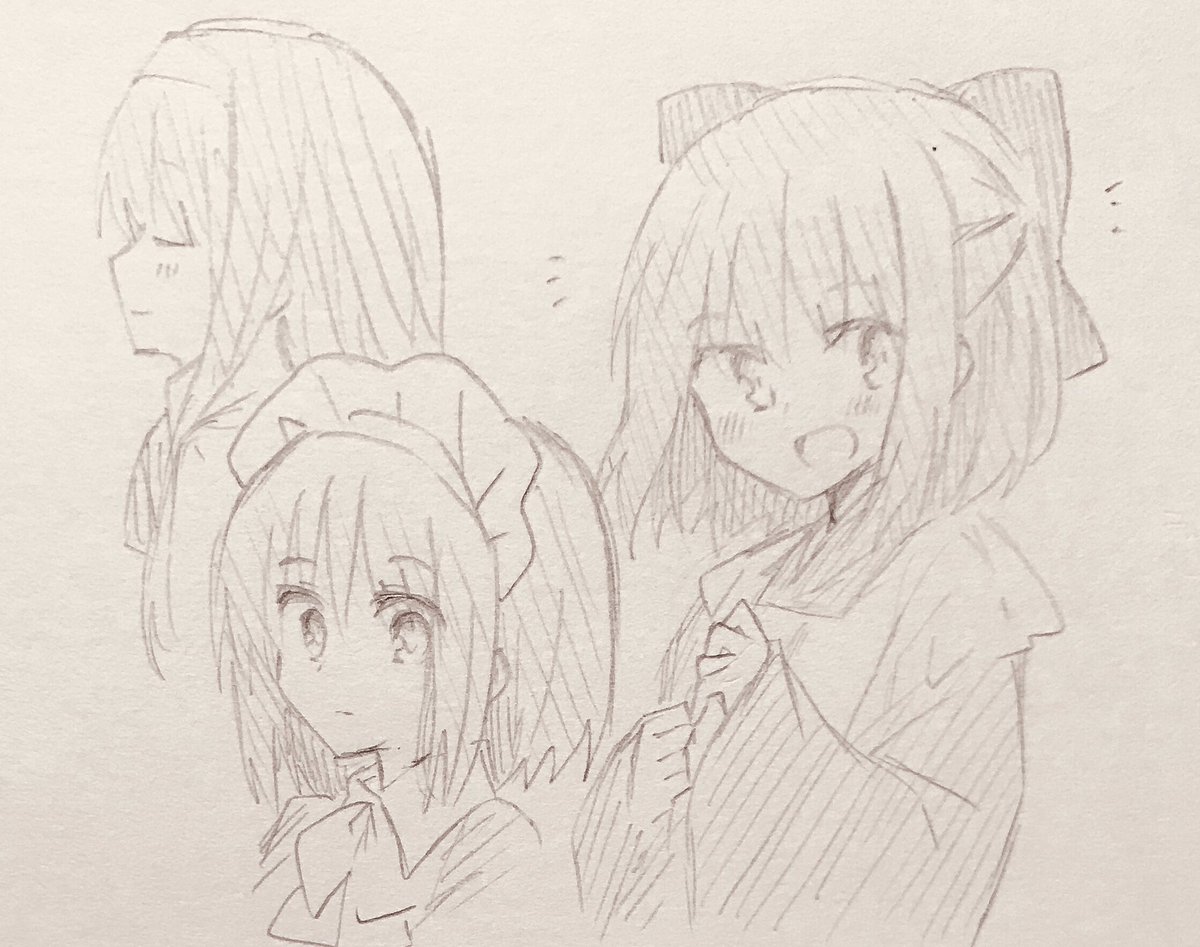 枕の上めっちゃ描きにくい 