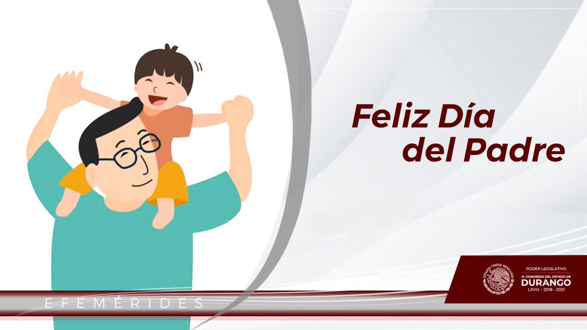 CongresoDurango's tweet photo. Un papá es nuestro primer maestro de vida, es ese hombre que siempre demuestra fortaleza y que está dispuesto a dar todo por nosotros, muchas veces sin que nos demos cuenta.
 
#DíaDelPadre https://t.co/giNai3AcQ2