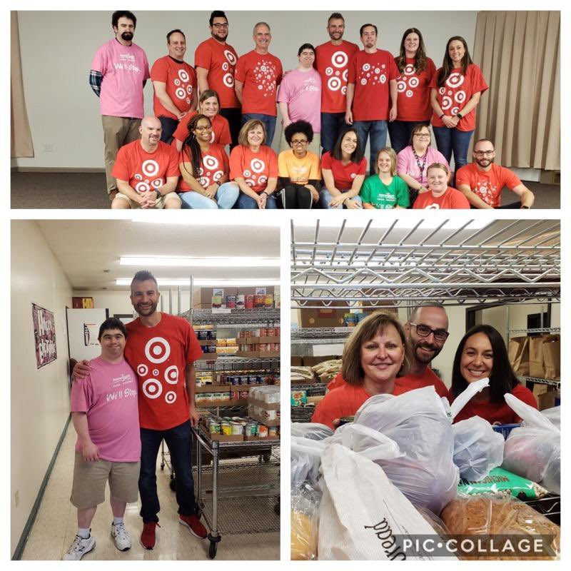 DwrobertsMs's tweet photo. While on boarding in #D416, I had the opportunity to spend the day volunteering with the Stores SDs and District Team at #ResurrectionLifeFoodPantry supporting our veterans and elderly in the community. @RebeccaGermroth @tgtlauren https://t.co/dVEOMD2nD9