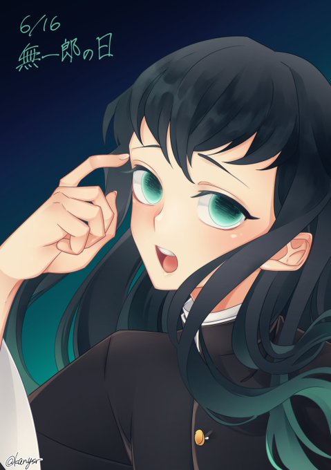 社(雄っぱい)さんがTwitterに投稿した時透無一郎(鬼滅の刃)のイラスト。