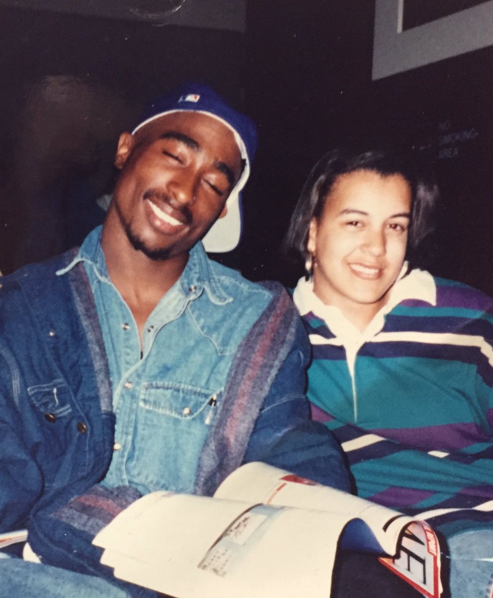 Met Tupac in '93 at the Atlanta airport after Freaknik! He was super  excited that we recognized him as no one was around him except the late  great John Singleton. We got