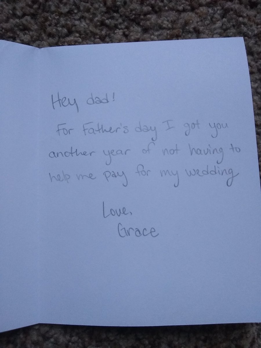 gracetman's tweet photo. Hear me out: Of all the fathers out there, my dad is the only one who has me.. so yeah, he's pretty lucky https://t.co/CZj0TgOOrr