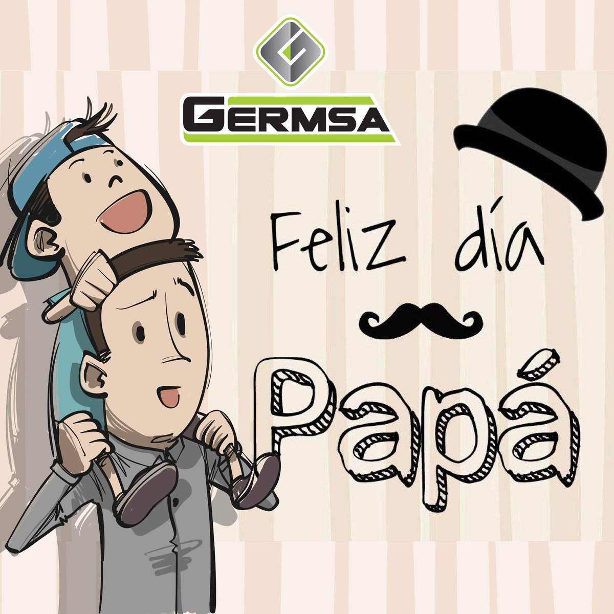 GermsaPE's tweet photo. Por tu inmensa labor y dedicación, por tu esfuerzo y por tu perseverancia, hoy deseamos un 👨👨‍🦳🧔👴👨‍🦰"FELIZ DIA PAPÁ" a todos las padres de @GermsaPE, y a todos los papas del mundo quienes día a día dan lo mejor de si para fortalecer sus hogares. 👏🎊🎉 #Germsa #FelizdíadelPadre https://t.co/jT8NzJHcyU