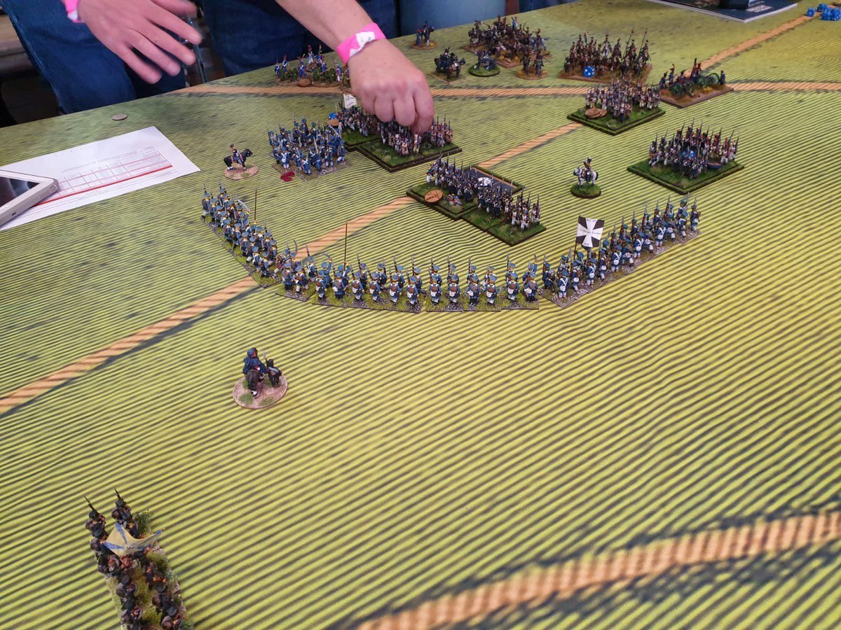 The Great Game: Waterloo Replayed - Allied Armies (@watrepallied) on Twitter photo #waterlooreplayed <a href="/WaterlooReplay/">The Great Game: Waterloo Replayed</a> Prussians surround French on left flank, top table! #waterlooreplayed <a href="/WaterlooReplay/">The Great Game: Waterloo Replayed</a> Prussians surround French on left flank, top table!