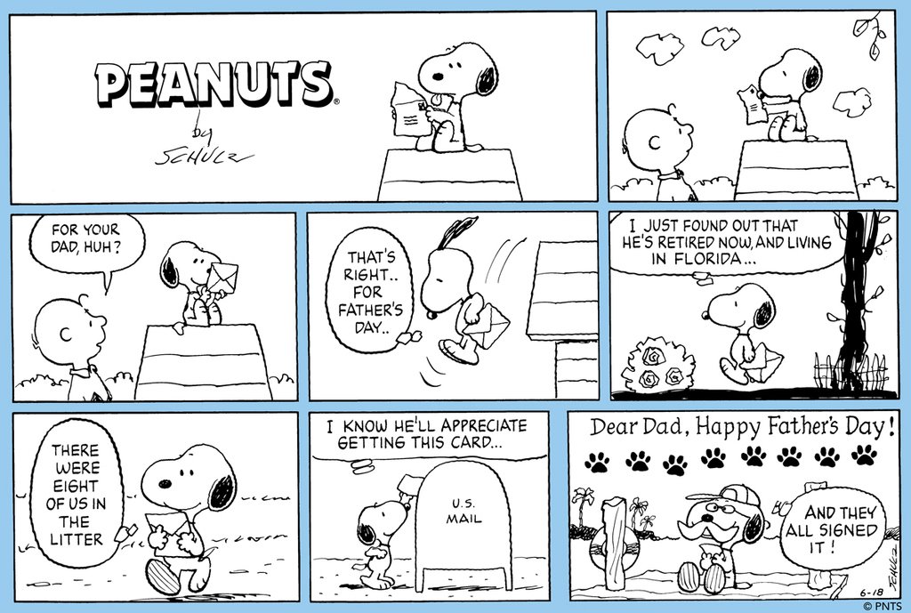 Happy #FathersDay from the Charles M. Schulz Museum! 