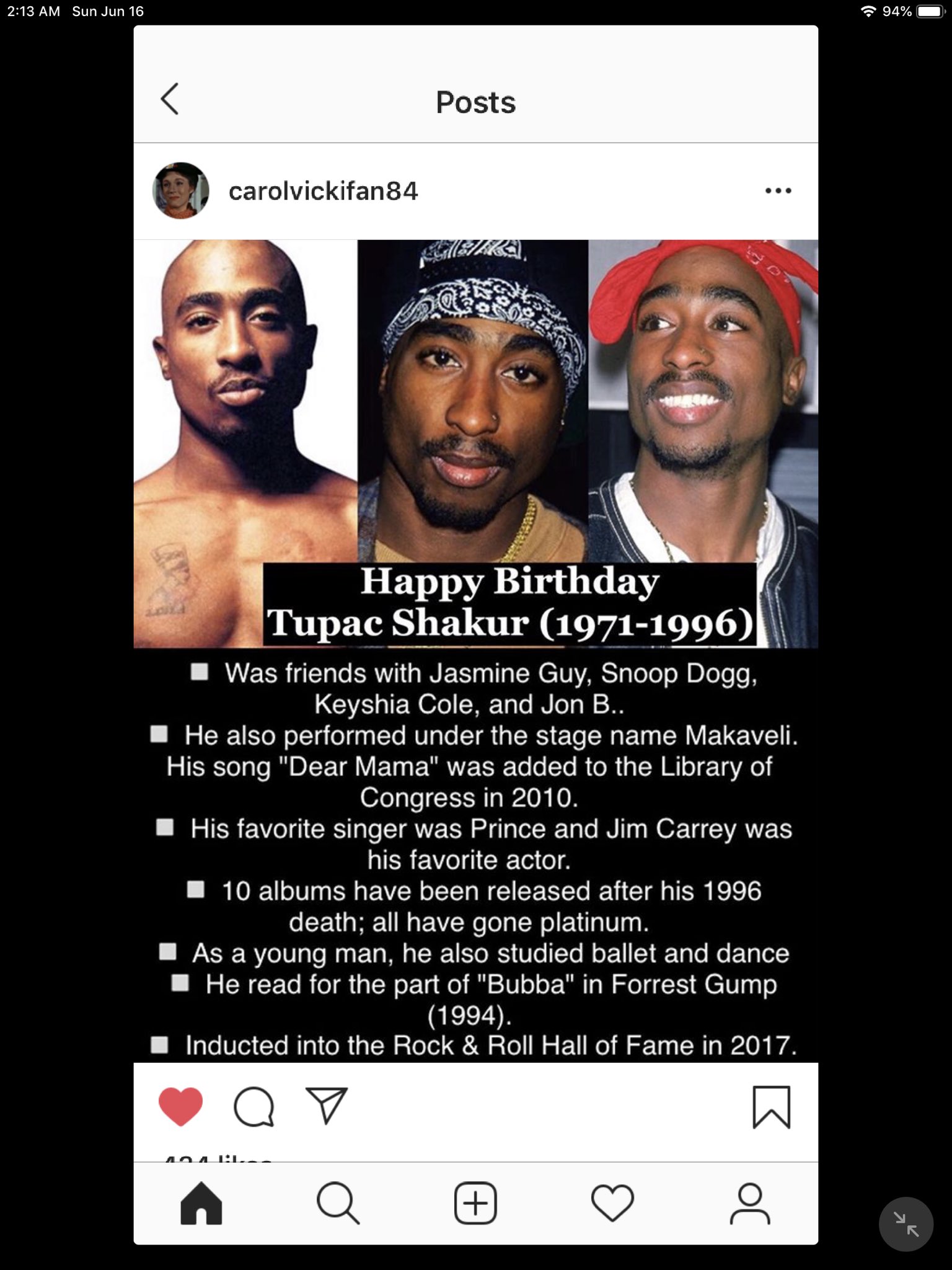 Happy Birthday! Tupac Shakur, Laurie Metcalf, Stan Laurel and Jack Albertson!        
