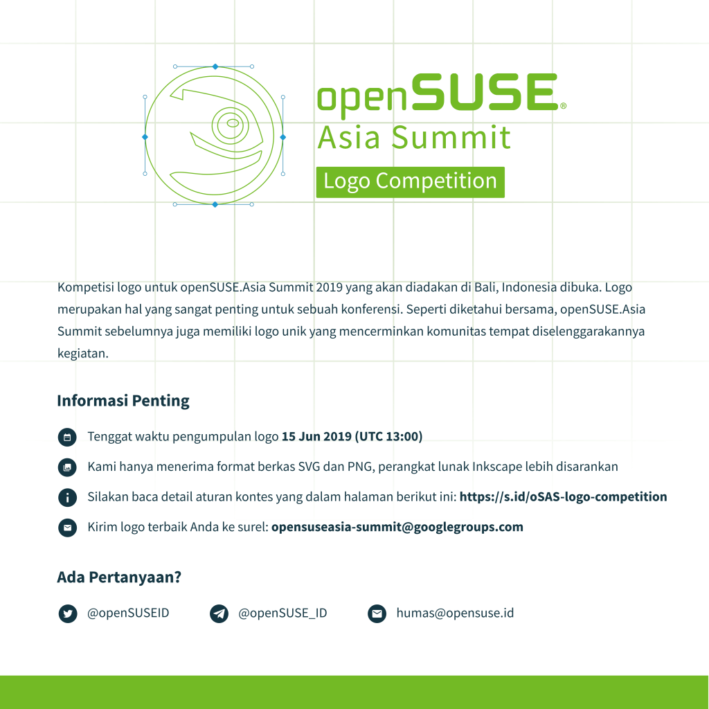 openSUSE_ID's tweet photo. https://t.co/WBhtwVay3K Summit 2019 Logo Competition – The Submissions https://t.co/NUOjUP3pxj https://t.co/BPZ7L2J8Ze