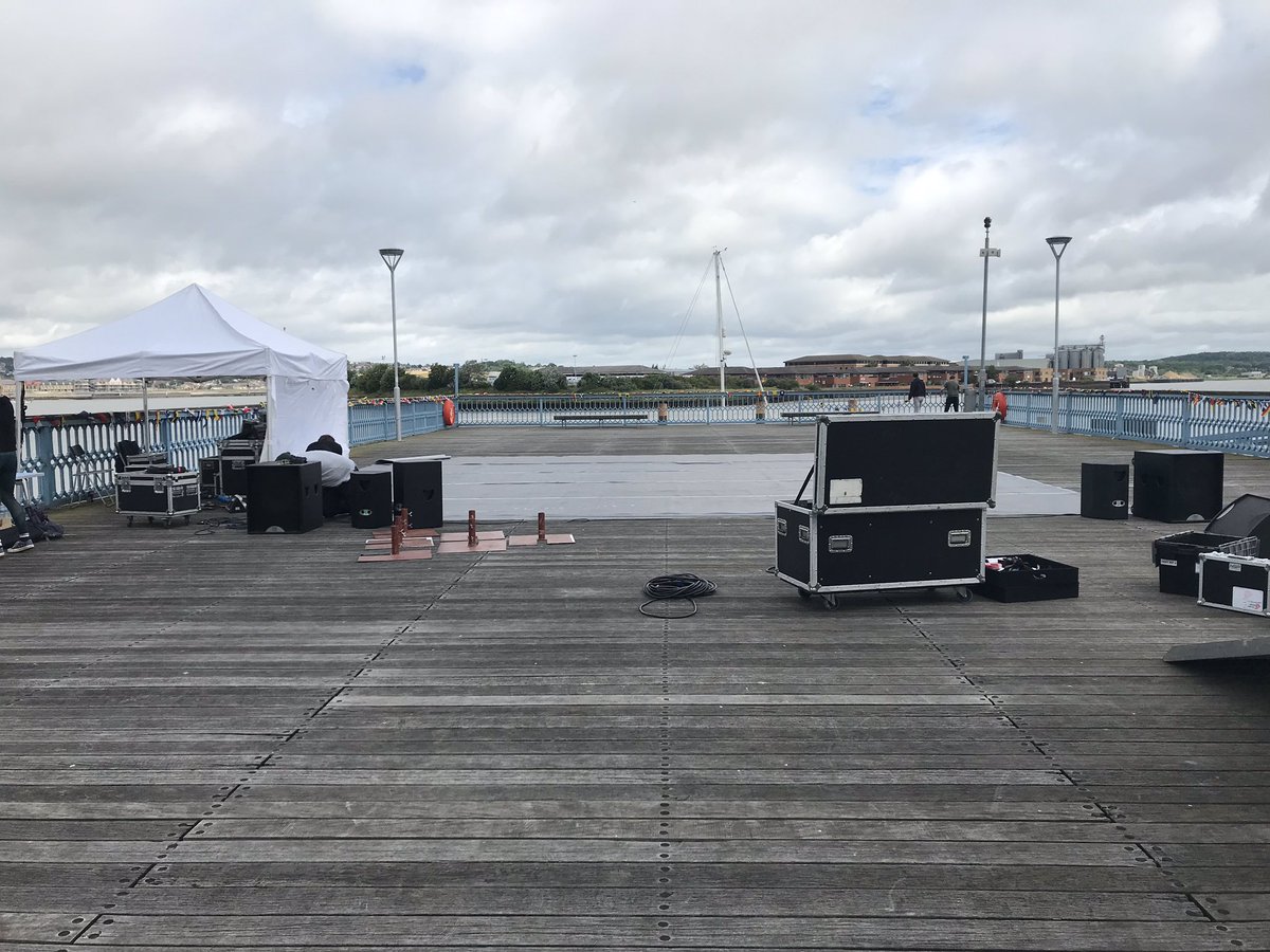DanceotPier's tweet photo. We’re getting everything set up for the a great day ahead! Who’s joining us? https://t.co/UfS5dUoLEF