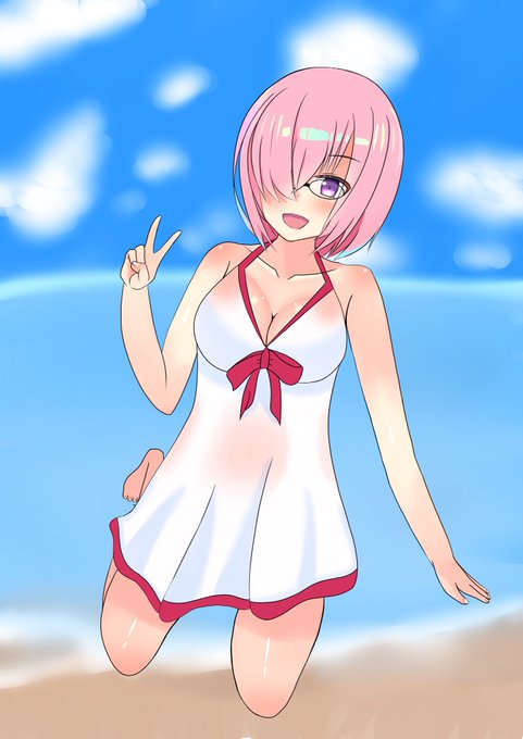 マシュ描きました 