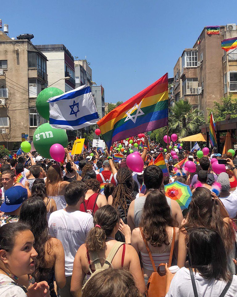 This year Israel’s Tel Aviv Pride broke attendance record of visitors from around the world of 250,000 people! Happy Pride! 🇮🇱🏳️‍🌈 #mymasa #pride #lgbtq #gay #jewish #masaisrael #love #loveislove