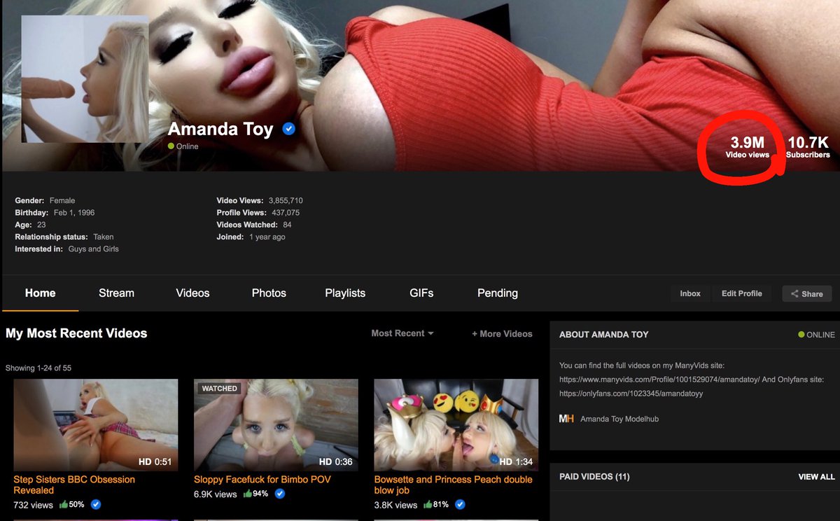 Amanda Toy on X: Every million we hit I release free vid in PornHub🧡 go  to ➡️ t.coAHLXeJnp0C and tweet me the one you want to see for  free🎁 t.coYb04S9tlA9  X