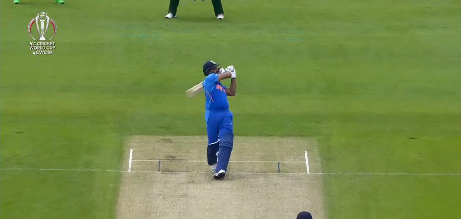 SirJadeja's tweet photo. Rohit Sharma is sending out a subtle message by targeting that "Go Daddy" advertisement board. Thug Life Rohit Sharma 😂🤣😂 #IndiaVsPakistan #INDvPAK #INDvsPAK https://t.co/ArK3vhklOt