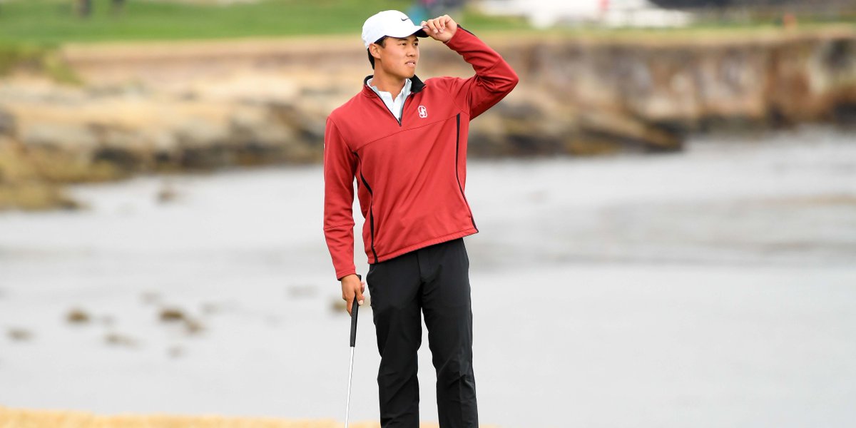 GolfDigest's tweet photo. Amateur Brandon Wu is supposed to be at his Stanford graduation on Sunday.

His plans have changed after making the cut at Pebble Beach.
https://t.co/jm3rNN9nFB https://t.co/YpqQrtmVD5