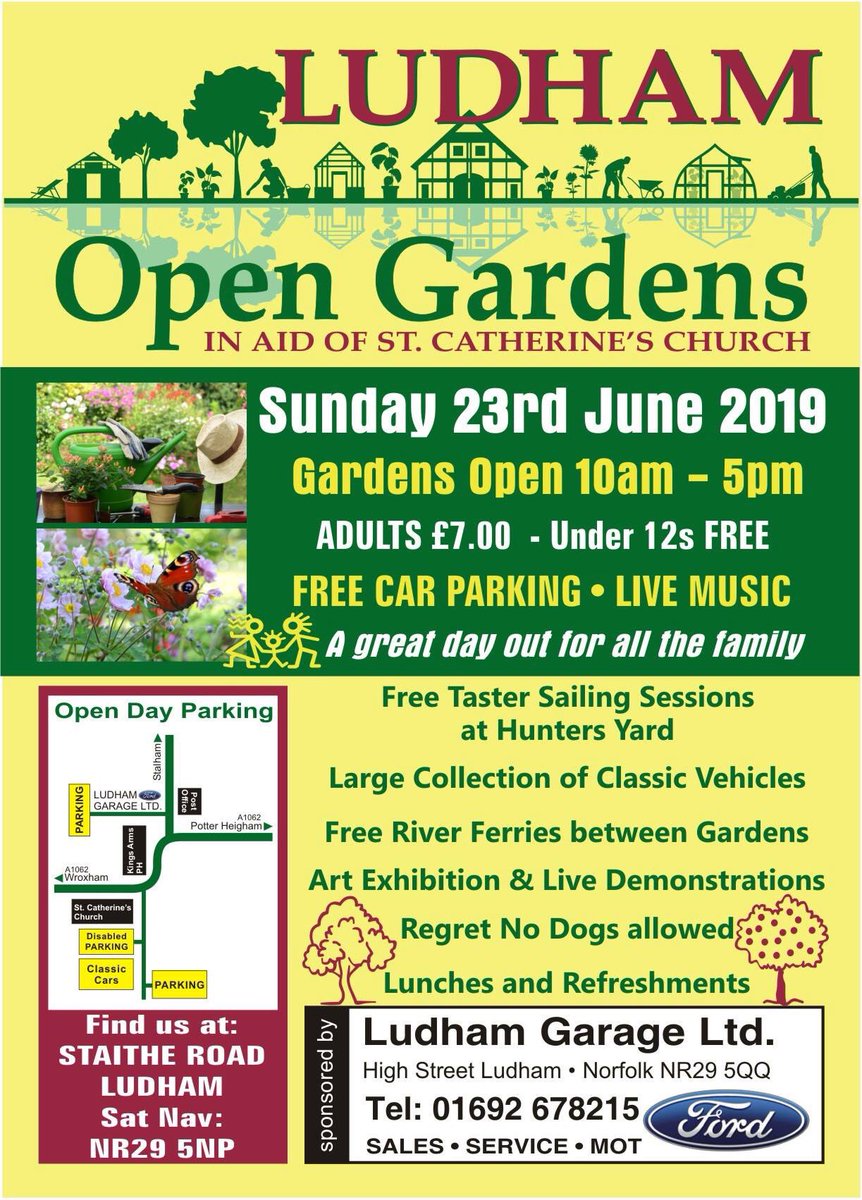 FoscLudham's tweet photo. @stephenfry Mr Fry, how about a trip out to beautiful Ludham to see the 18 Gardens Open for Ludham Open Gardens? Next Sunday https://t.co/6Dm8GeRNiD