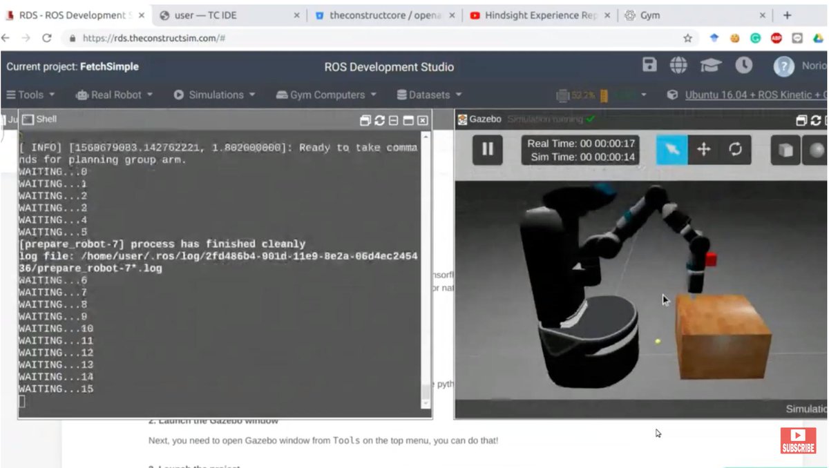 _TheConstruct_'s tweet photo. #ROSDevCon19 happening now! Learning how to train a Fetch robot with OpenAI HER algorithm using ROS with Norio Kosaka!

#GoROS #ROSdevelopers @rosorg https://t.co/YoMLLShHC5