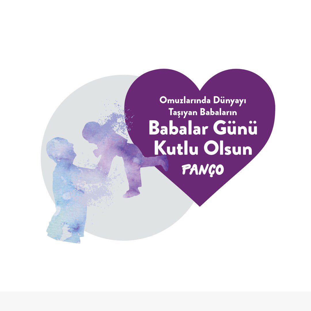 Omuzlarında dünyayı taşıyan babaların Babalar Günü Kutlu Olsun! #pancokids #HappyFathersDay