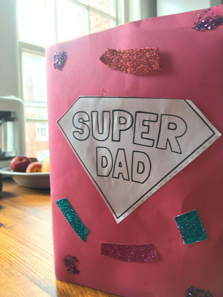 Card made by my Son 👶🏽 awarding me Super Dad 🦹🏻‍♂️ status with only 6 months in the game, seems a little premature but I’ll take it!! #fathersday #happyfathersday #superdad