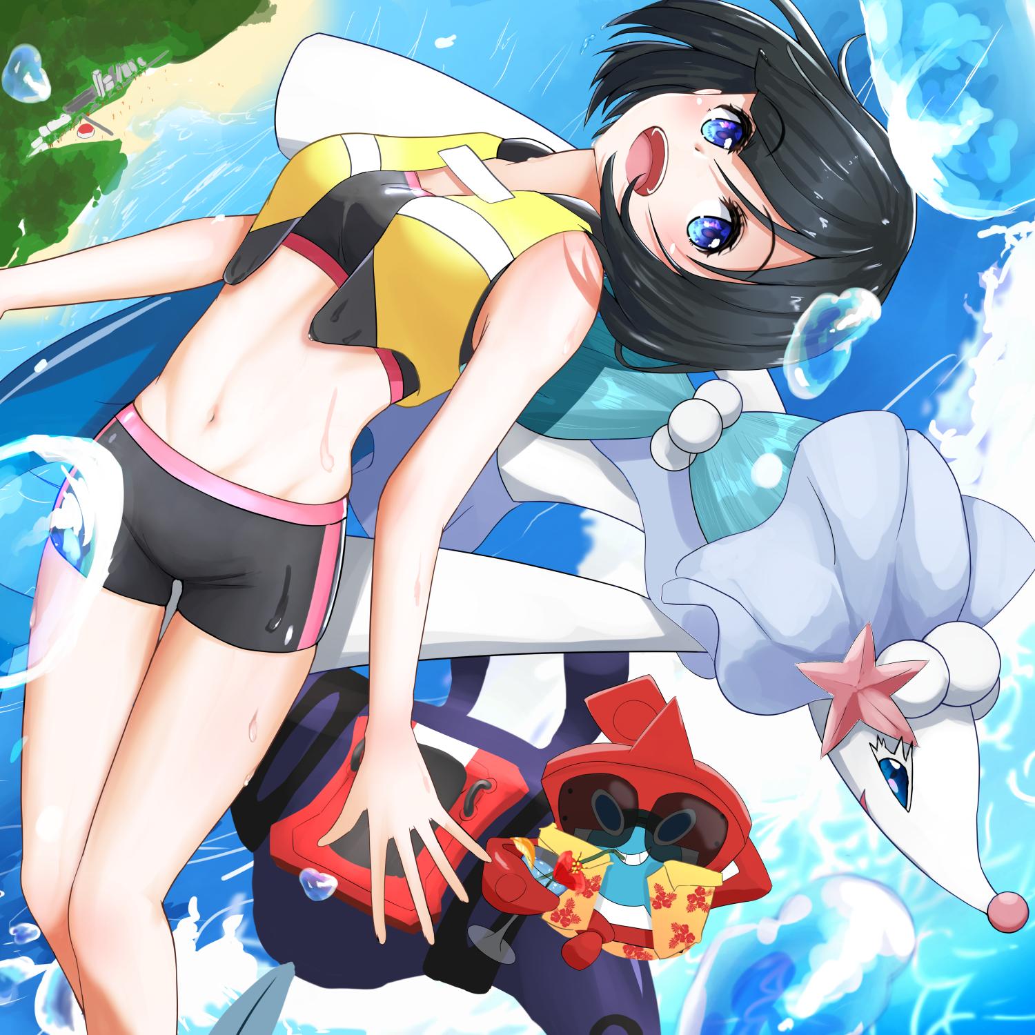 てすてっと マンタインサーフに アシレーヌフリップ って技があったので描きました ポケモンイラスト ポケモン絵描きさんと繋がりたい T Co Tybqdp3t2j Twitter