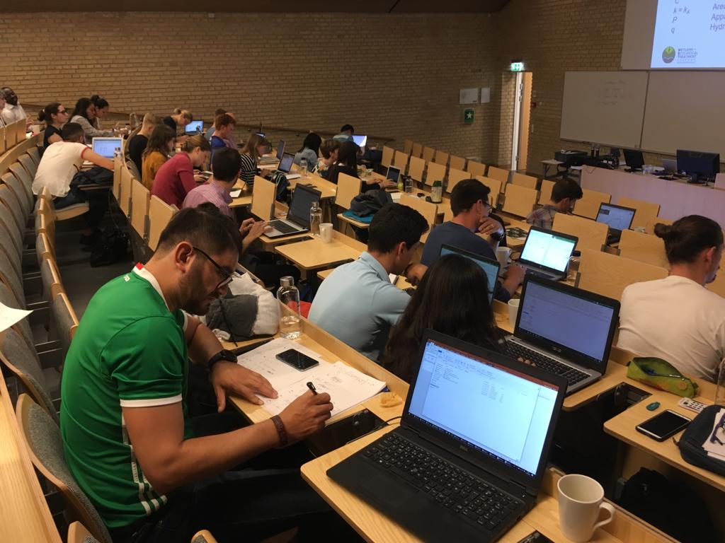 wetpol2019's tweet photo. Second day of the postgraduate #WETPOL2019 course. Learning about wetland design @C_AARIAS and doing a calculation excercice🤓 @AIAS_dk @AarhusUni https://t.co/CQtX51jgxF