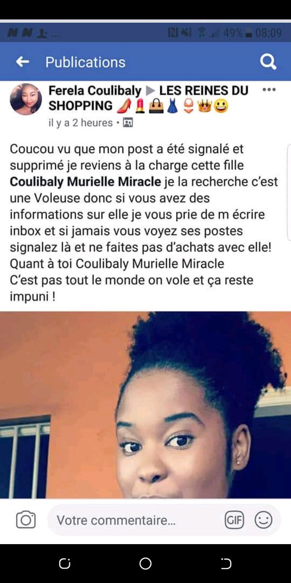 FatimBlog's tweet photo. Difficultés : Ce matin je tombe sur le droit de réponse de cette dame traité de voleuse sur un groupe de vente de plus de 200.000 membres juste pour 1400 cfa?? Le lien de la publication 👇
https://t.co/UZYEIanS3M
#blogafrique #abburkina #ndadjetweetup #ndadjetweetup #fatimblog https://t.co/L78MFv5z4Q